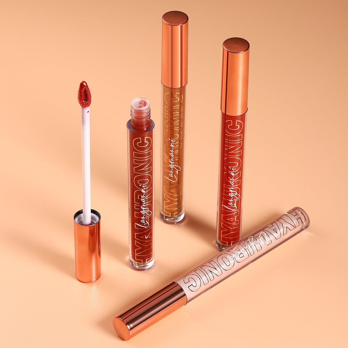 Hyaluronic Acid Glitter Lip Gloss Set