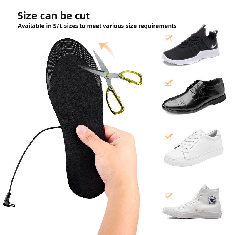 USB Electric Heating Insoles Warm Washable Foot Warmer