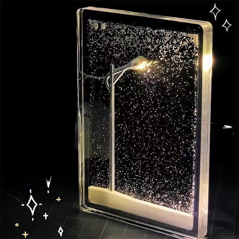 Snowy Night Flowing Night Light