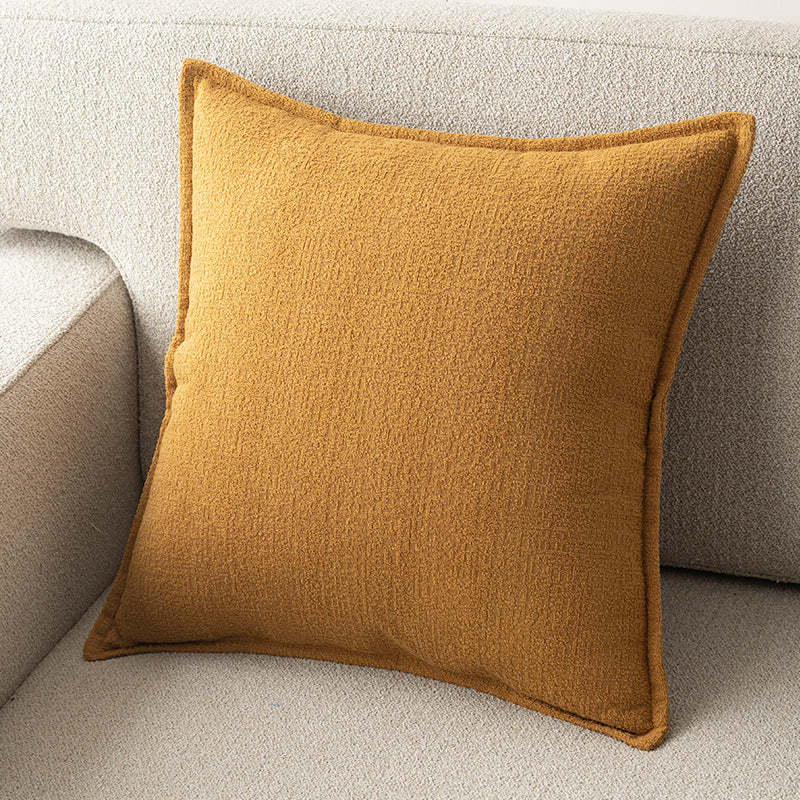 Solid Color Linen Sofa Cushion Cover