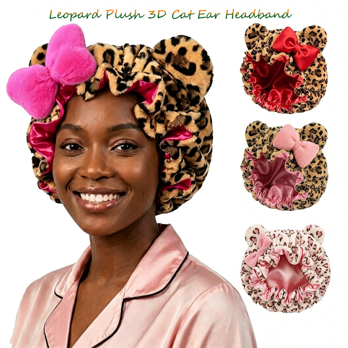 Adjustable Velvet Cat Ear Headband
