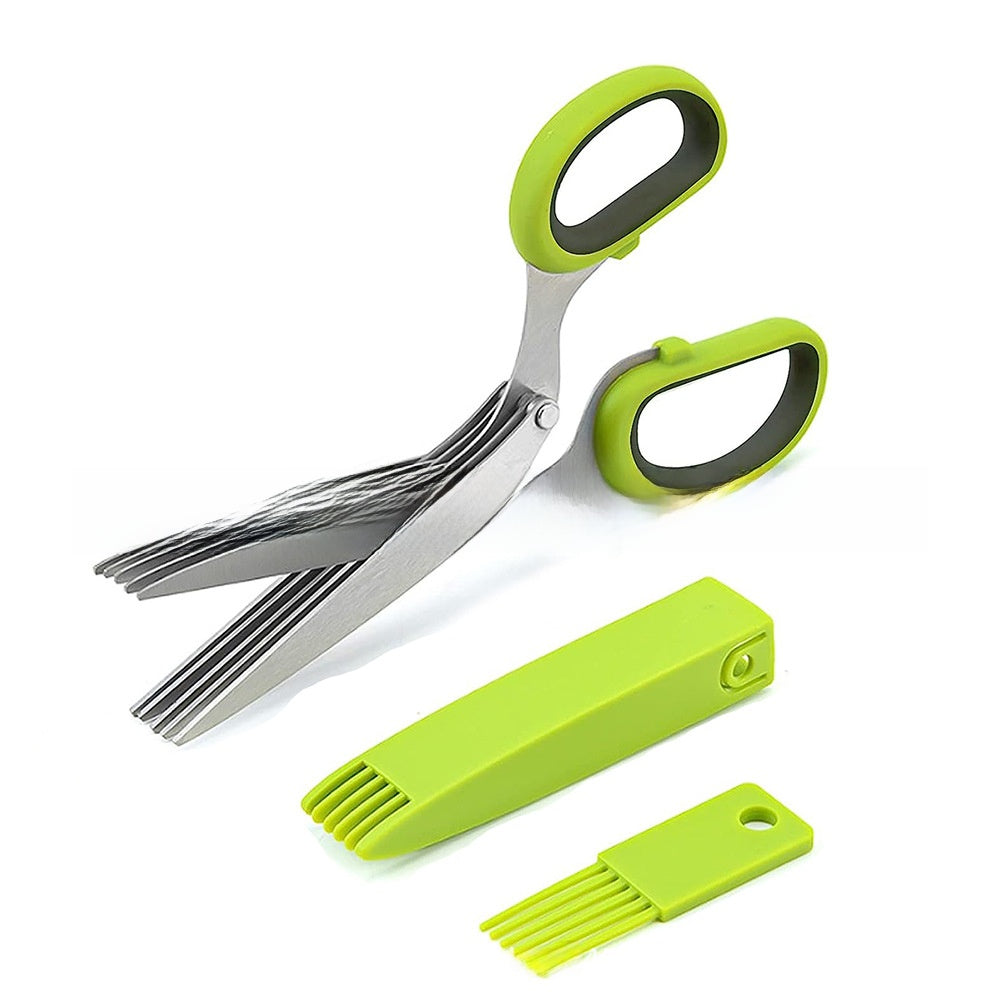 Multi-Layer Stainless Steel Herb Scissors
