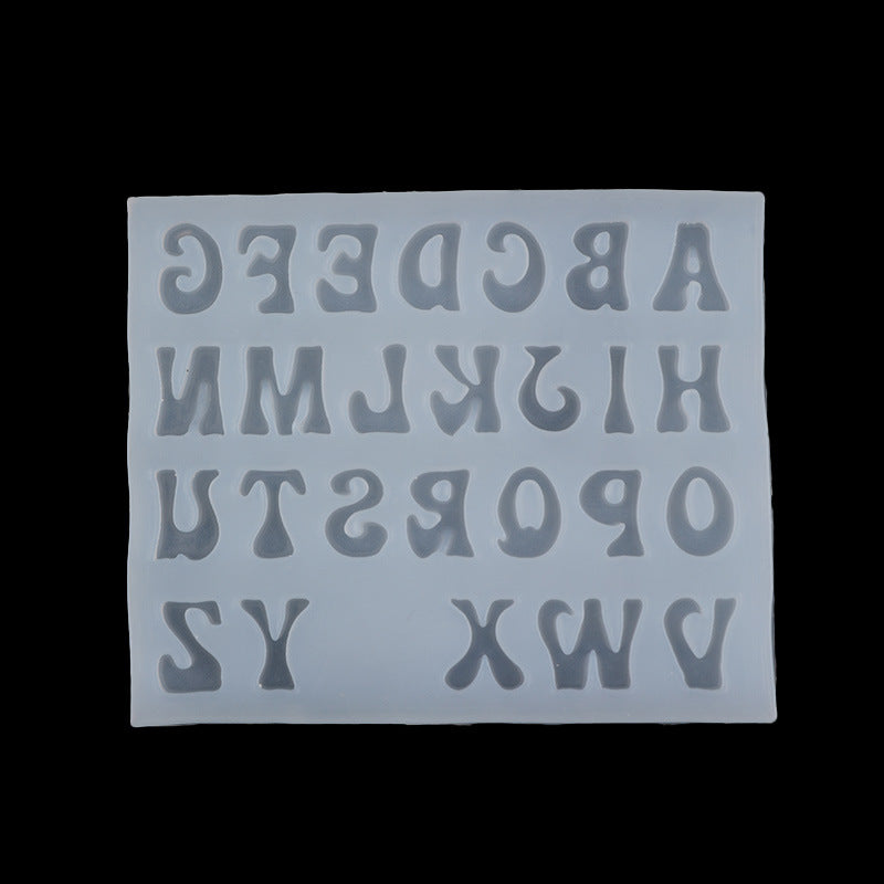 DIY Liquid Silicone Letter Number Mold for Baking Cake Chocolate Fondant Clay