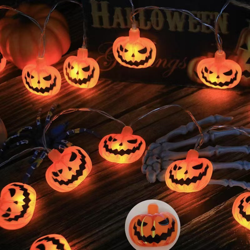 Halloween LED Light String with Pumpkin and Ghost for Outdoor Holiday Decoration