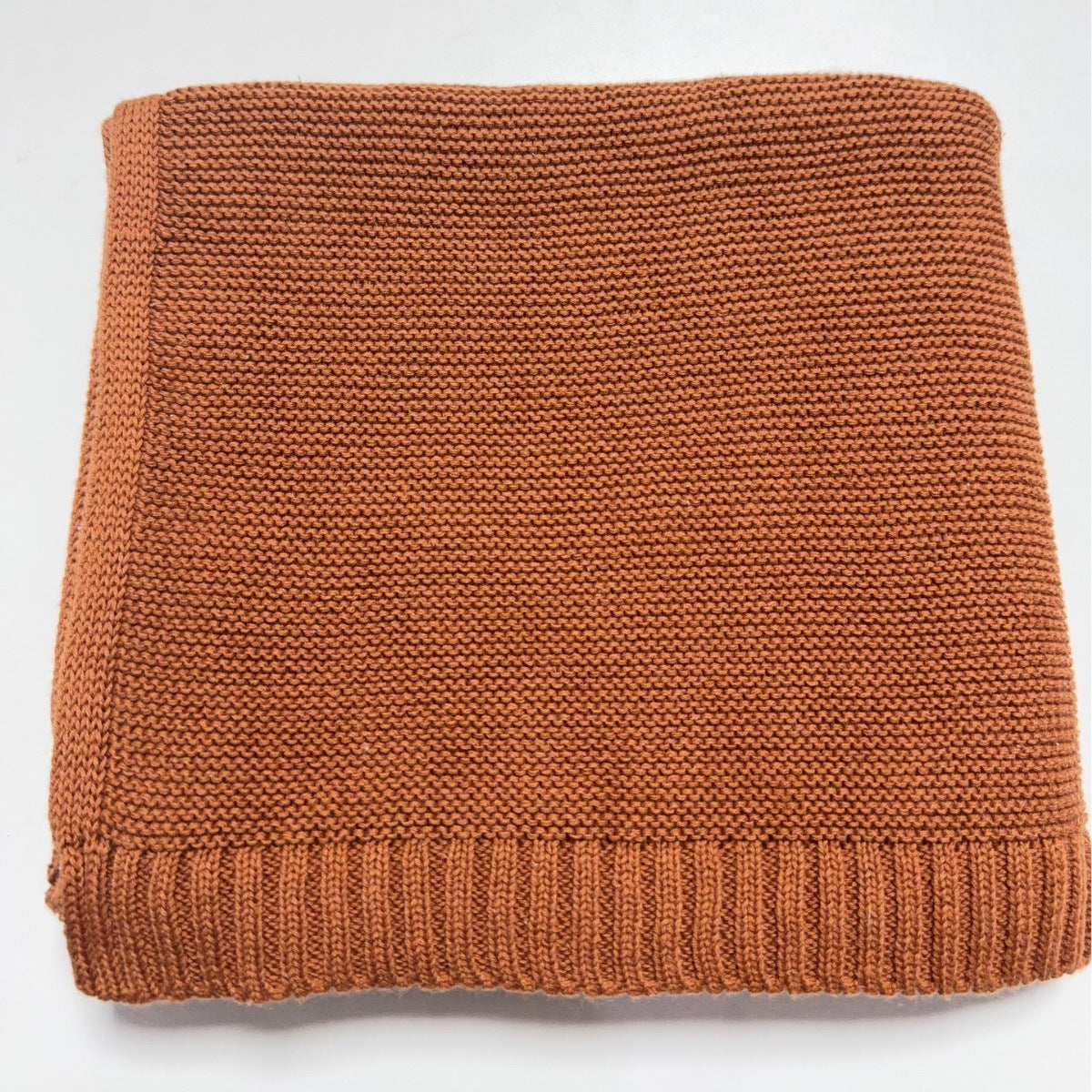Pure Cotton Knitted Baby Stroller and Nap Blanket, Soft Sofa Throw