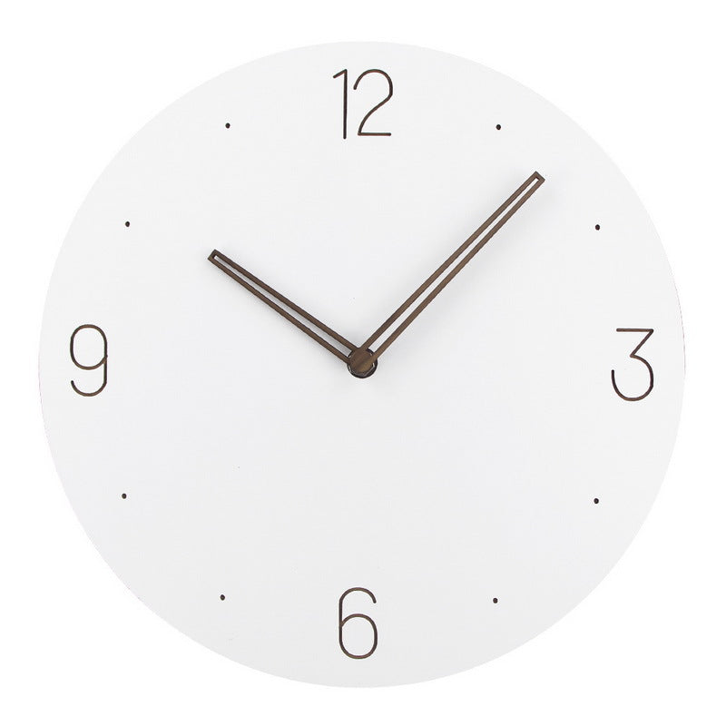 Nordic Wooden Wall Clock Silent Quartz Movement