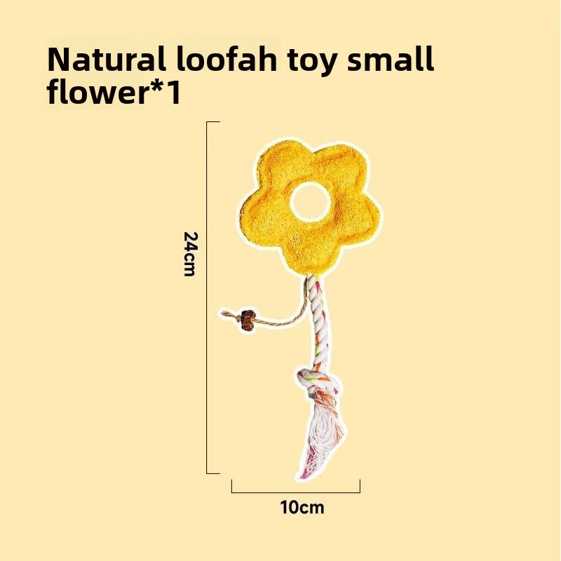 Loofah Cat Toy Great for Teeth Cleaning and Relieving Boredom
