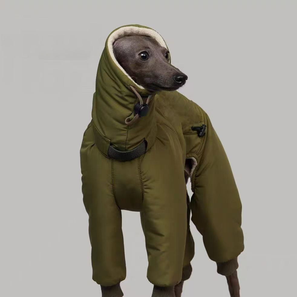 Four-Legged Cotton Coat for Large Dogs