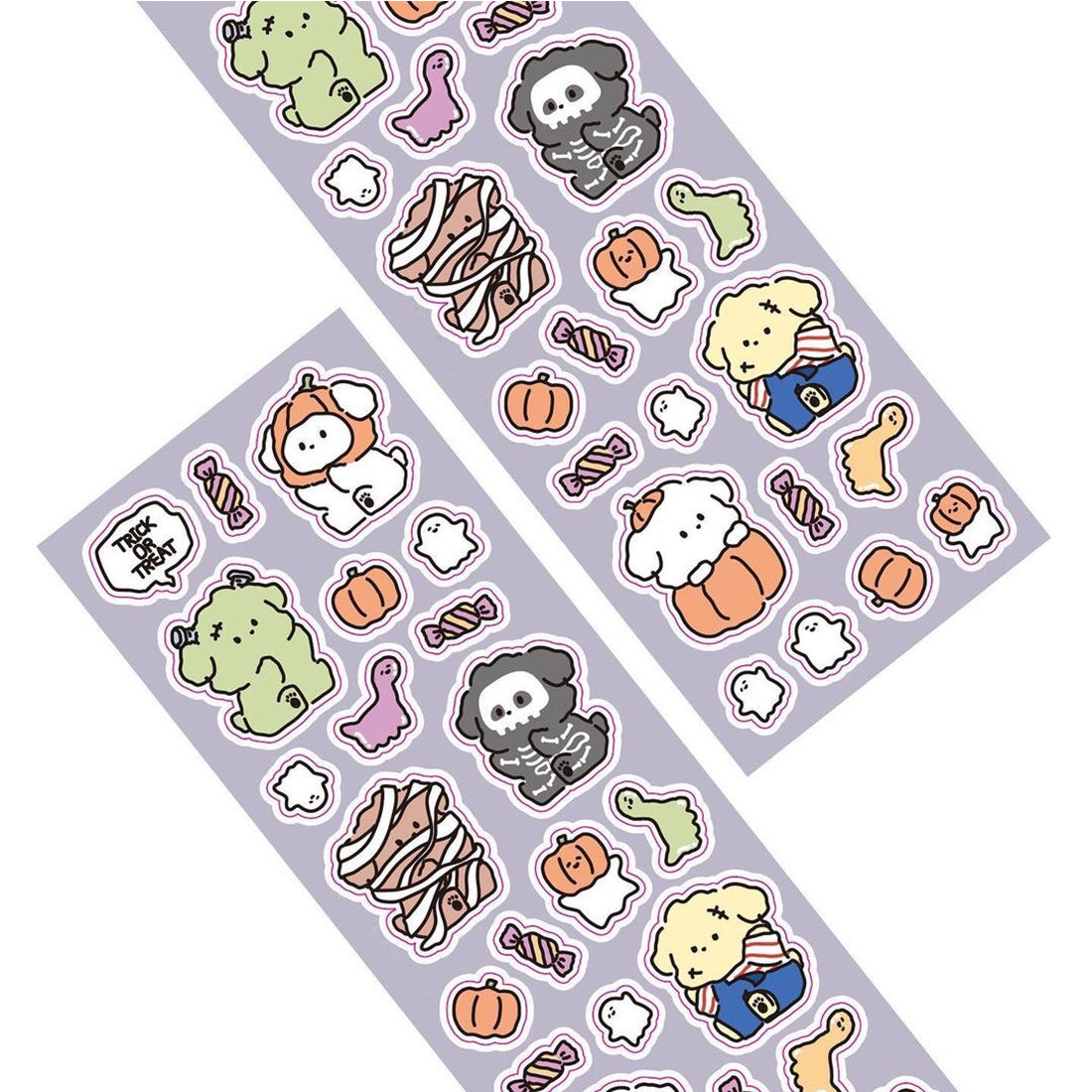 Cute Little White Dog Handbook Stickers