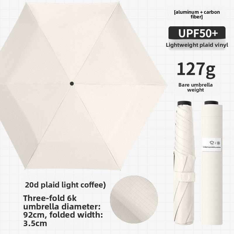 Carbon Fiber Ultra Light Compact Folding Umbrella
