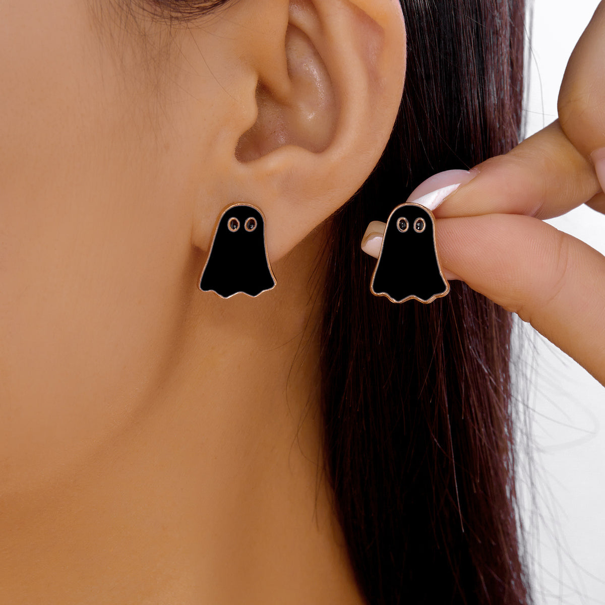 Necklace Earrings Set All-match Ghost Halloween Jewelry