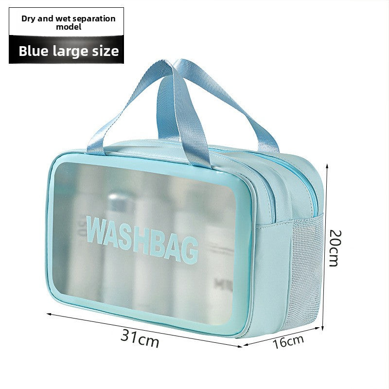 Wet and dry separation toiletry bag
