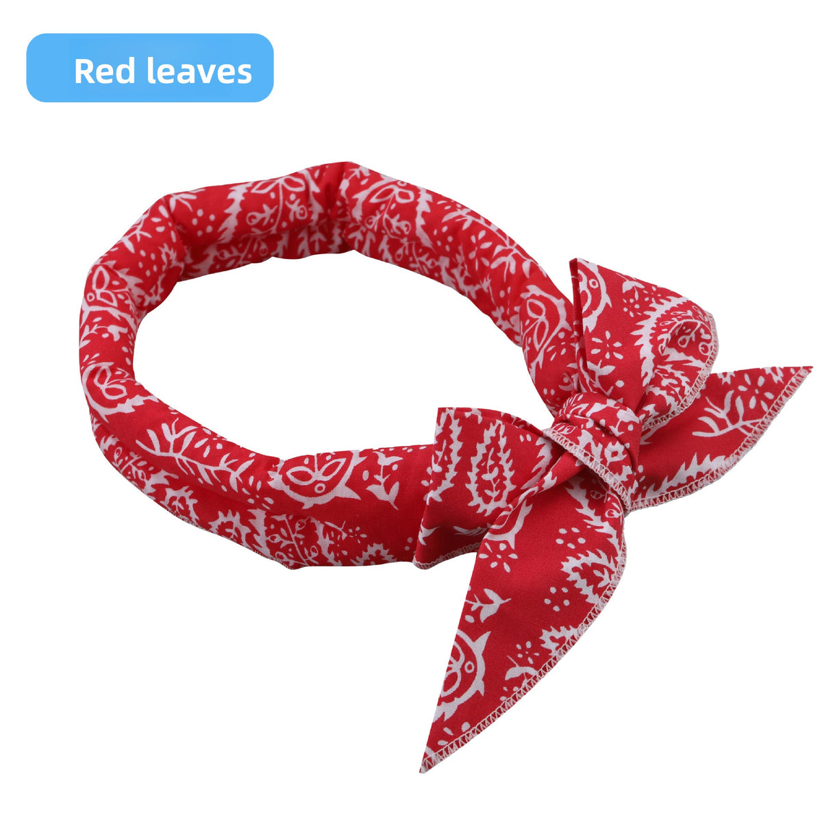 Soft Cotton Pet Cooling Scarf Bowknot Tie Neck Wrap for Cats Dogs Summer