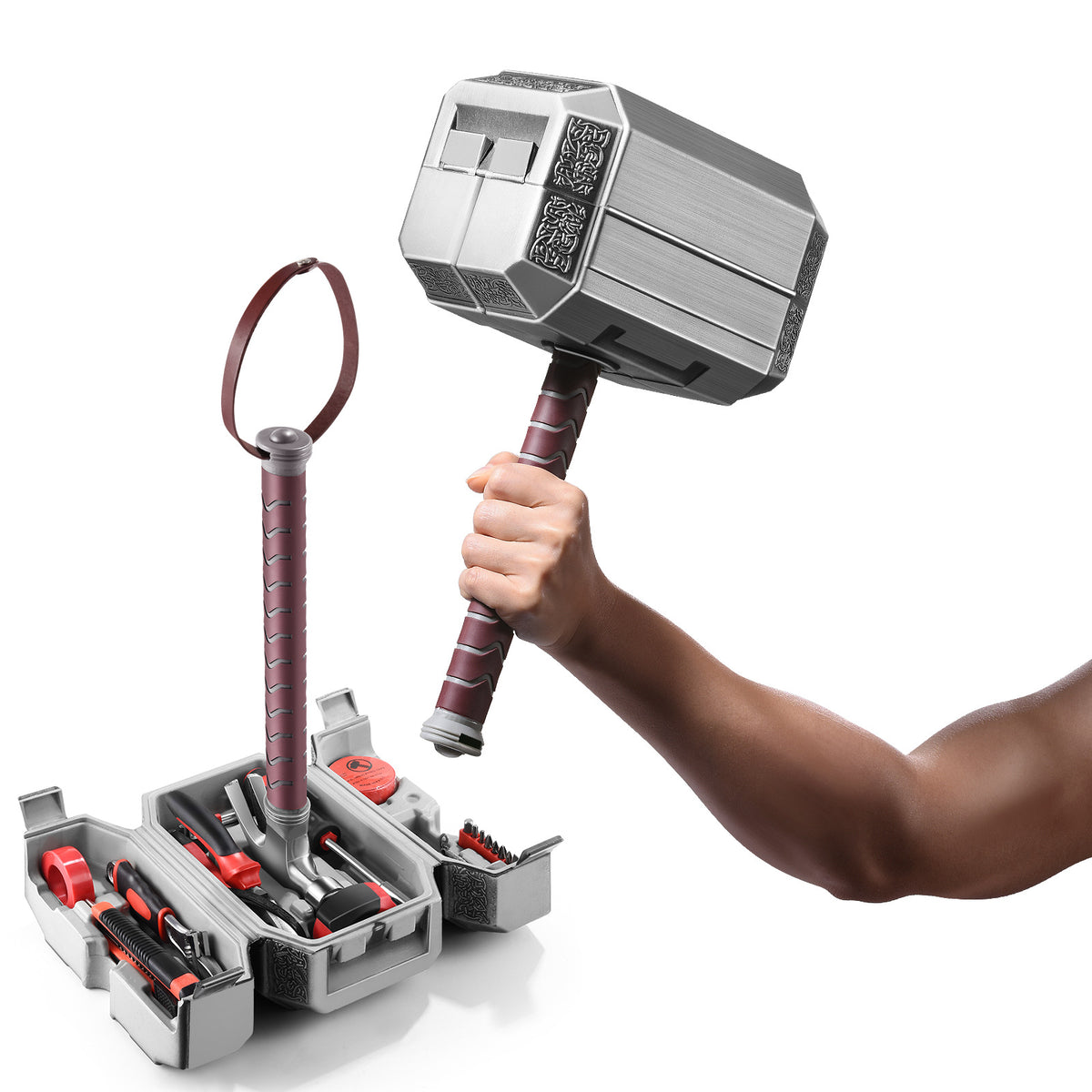 Hammer-Shaped Toolbox Household Repair Kit