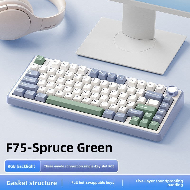 Three-Mode Hot-Swap Gasket Mechanical Keyboard