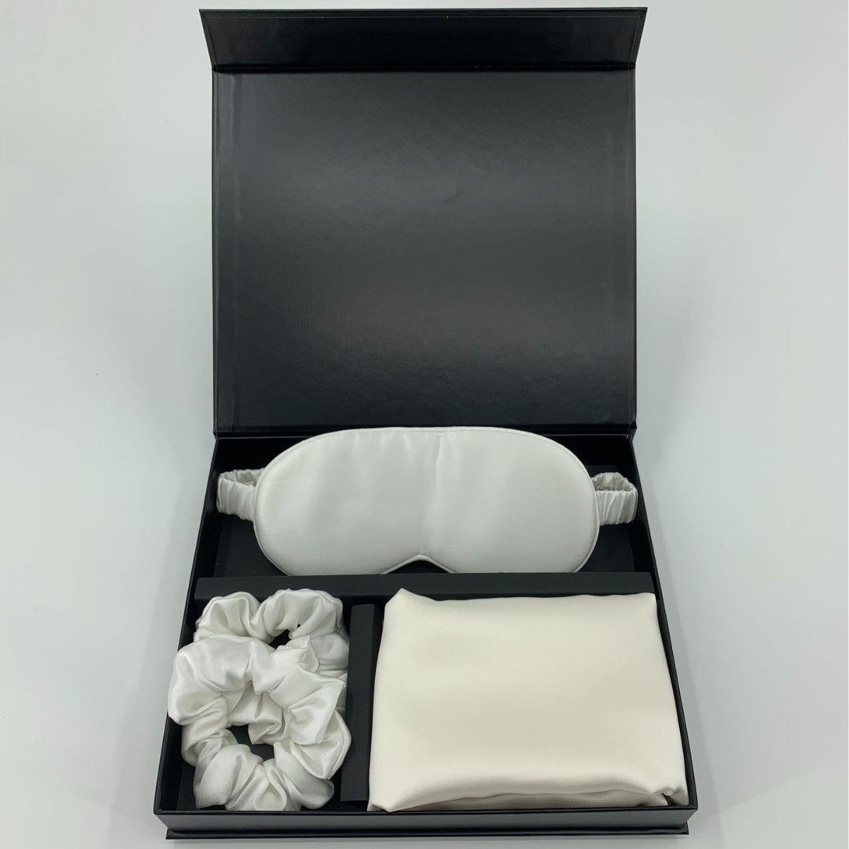 Silk pillowcase, eye mask, hair band