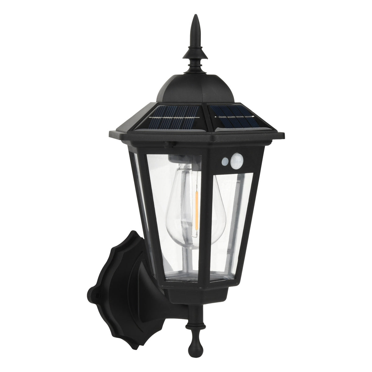 Solar Powered LED Wall Light with Motion Sensor