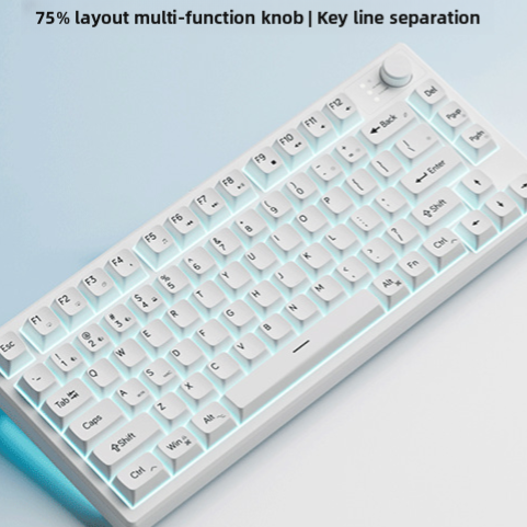 Compact mechanical tactile wired keyboard