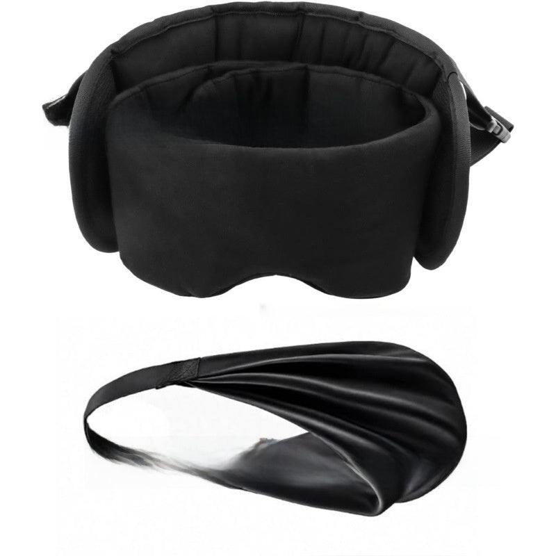 Modal Cotton Light Blocking Sleep Eye Mask with Travel Pillow
