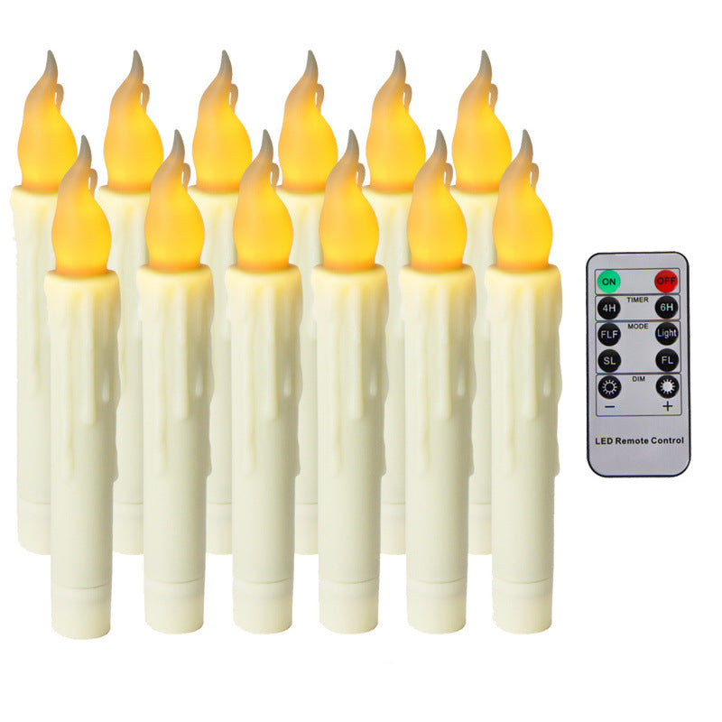 Remote Control Floating LED Candles with Magic Wand