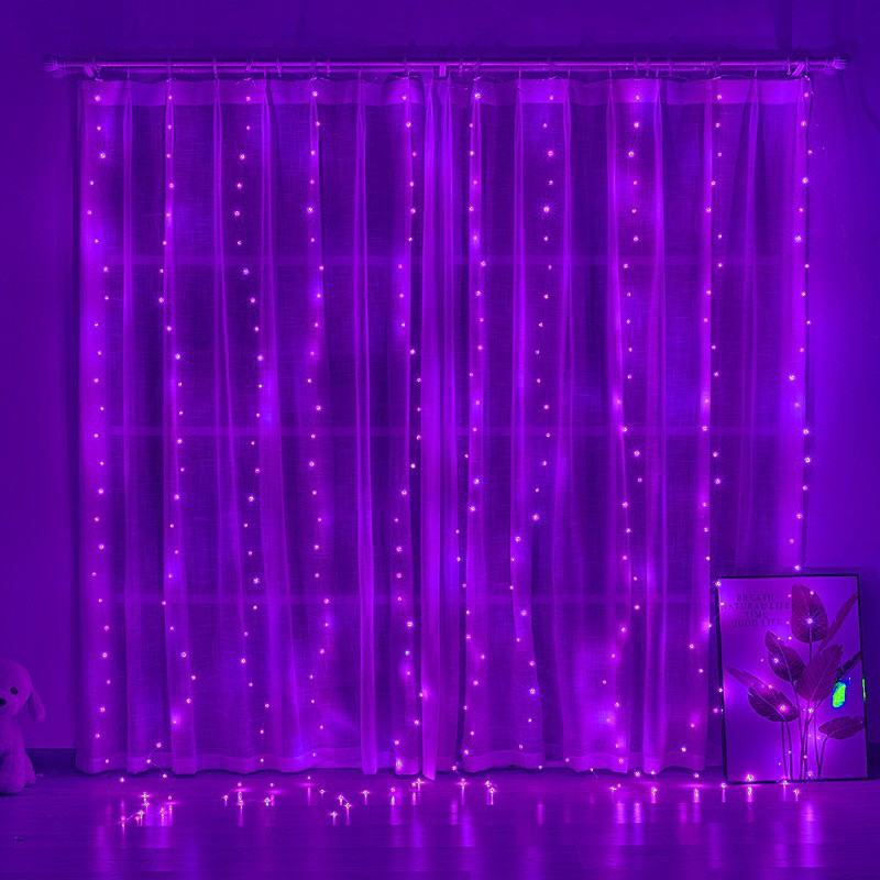 LED copper wire curtain lamp Christmas