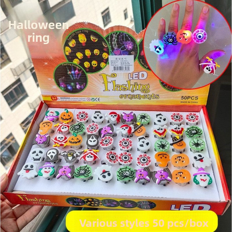 LED Glow Party Finger Rings for Halloween Christmas
