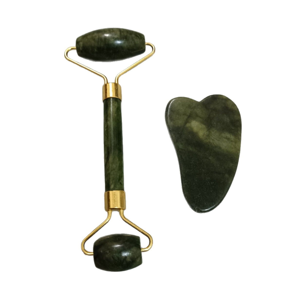 Jade Roller Scraper Dual Head Facial Massage Tool
