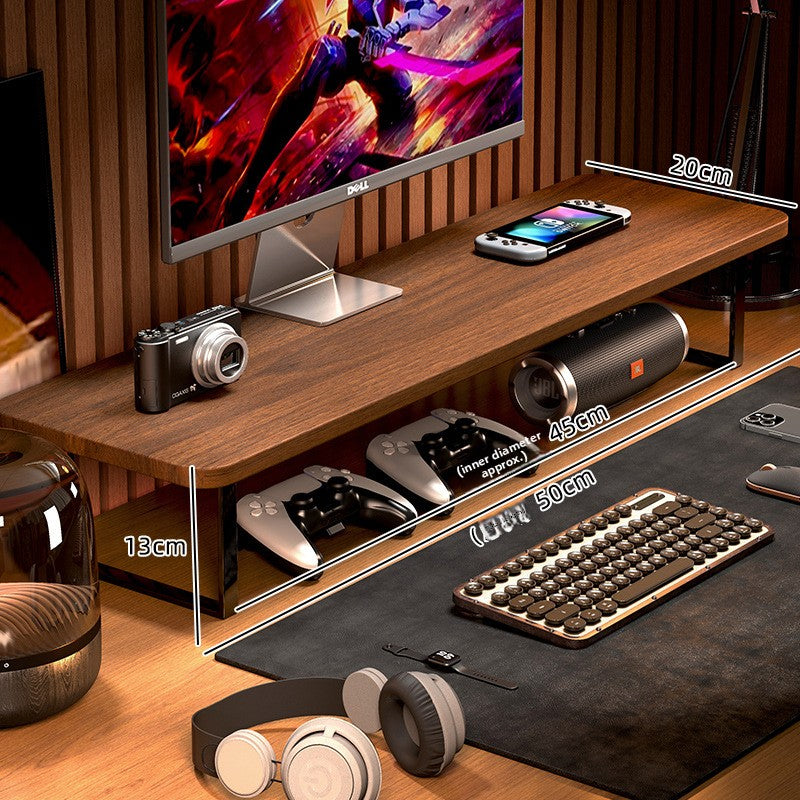 Adjustable Monitor Stand Riser with Storage Shelf