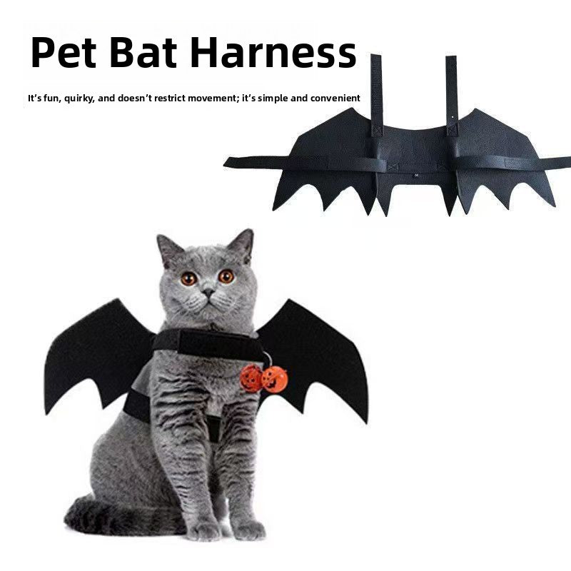 Felt Bat Wings Pet Costume Halloween Holiday Decoration