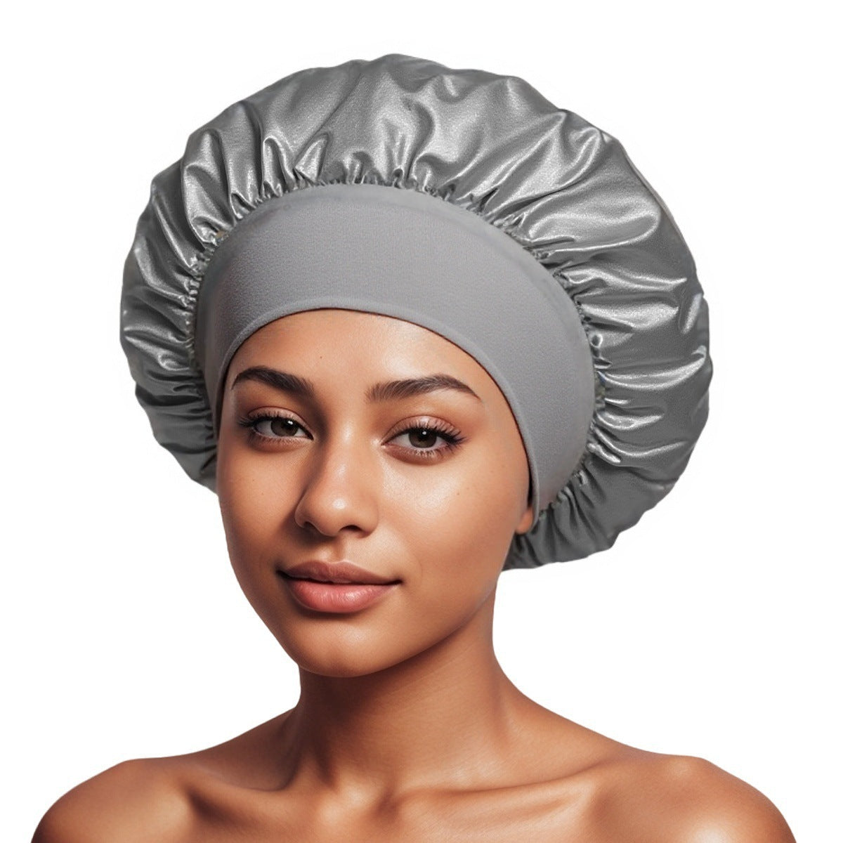 Satin Wide Brim Shower and Sleep Cap