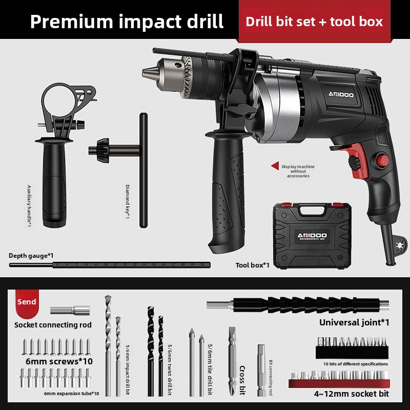 Multifunctional Electric Hand Drill with Adjustable Speed