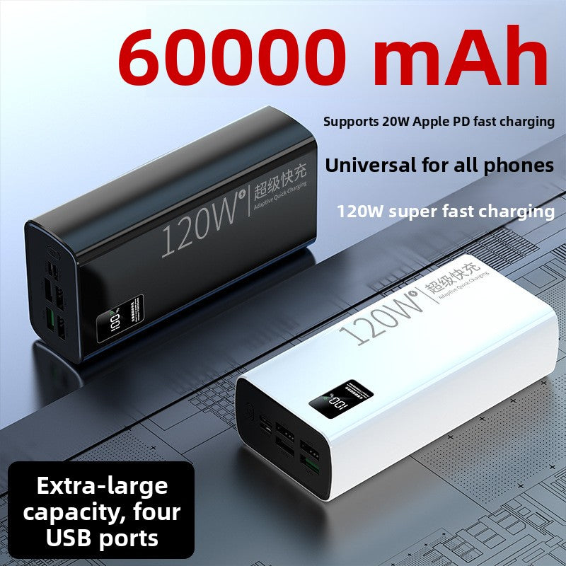 120W Super Fast Charging Digital Display Power Bank
