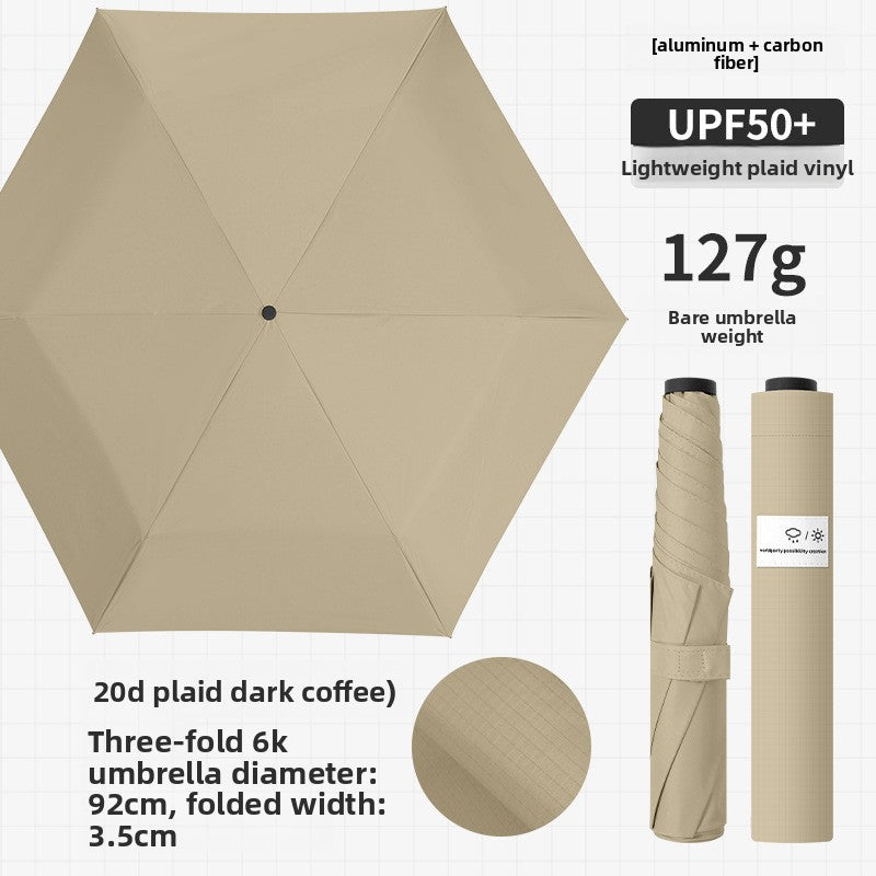 Carbon Fiber Ultra Light Compact Folding Umbrella