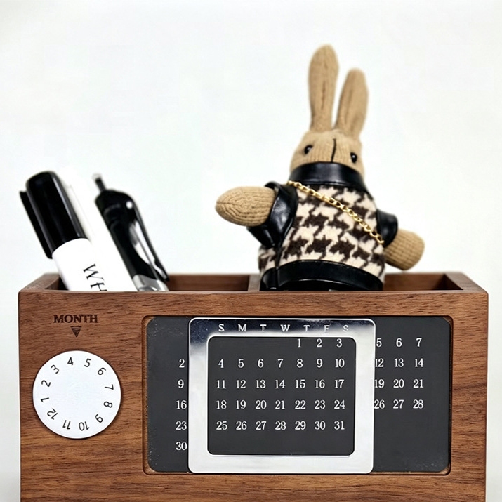 Wooden desktop organizer