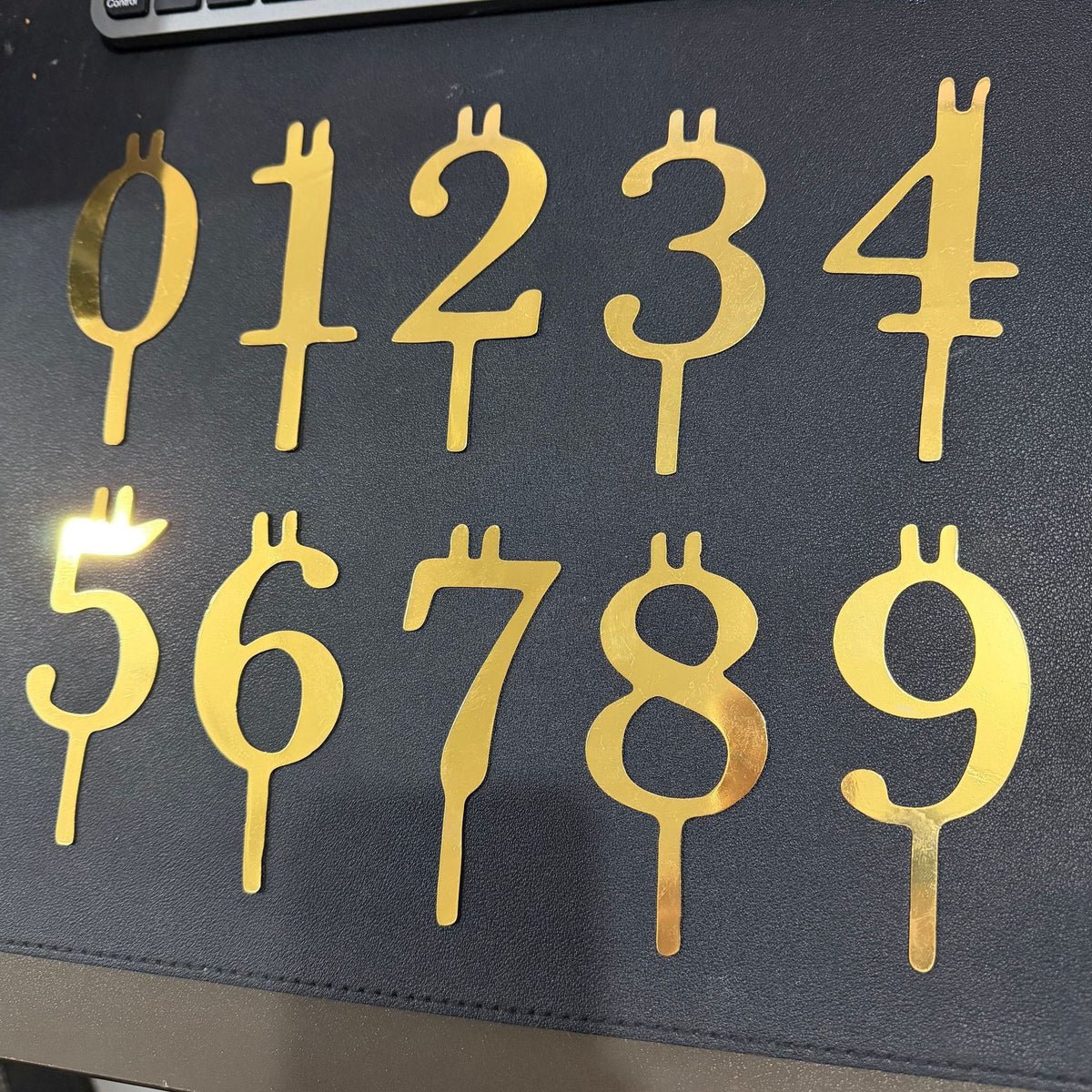 Number Birthday Candle Holder Set