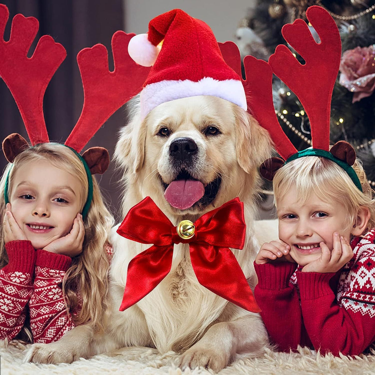 Pet Christmas Scarf Hat