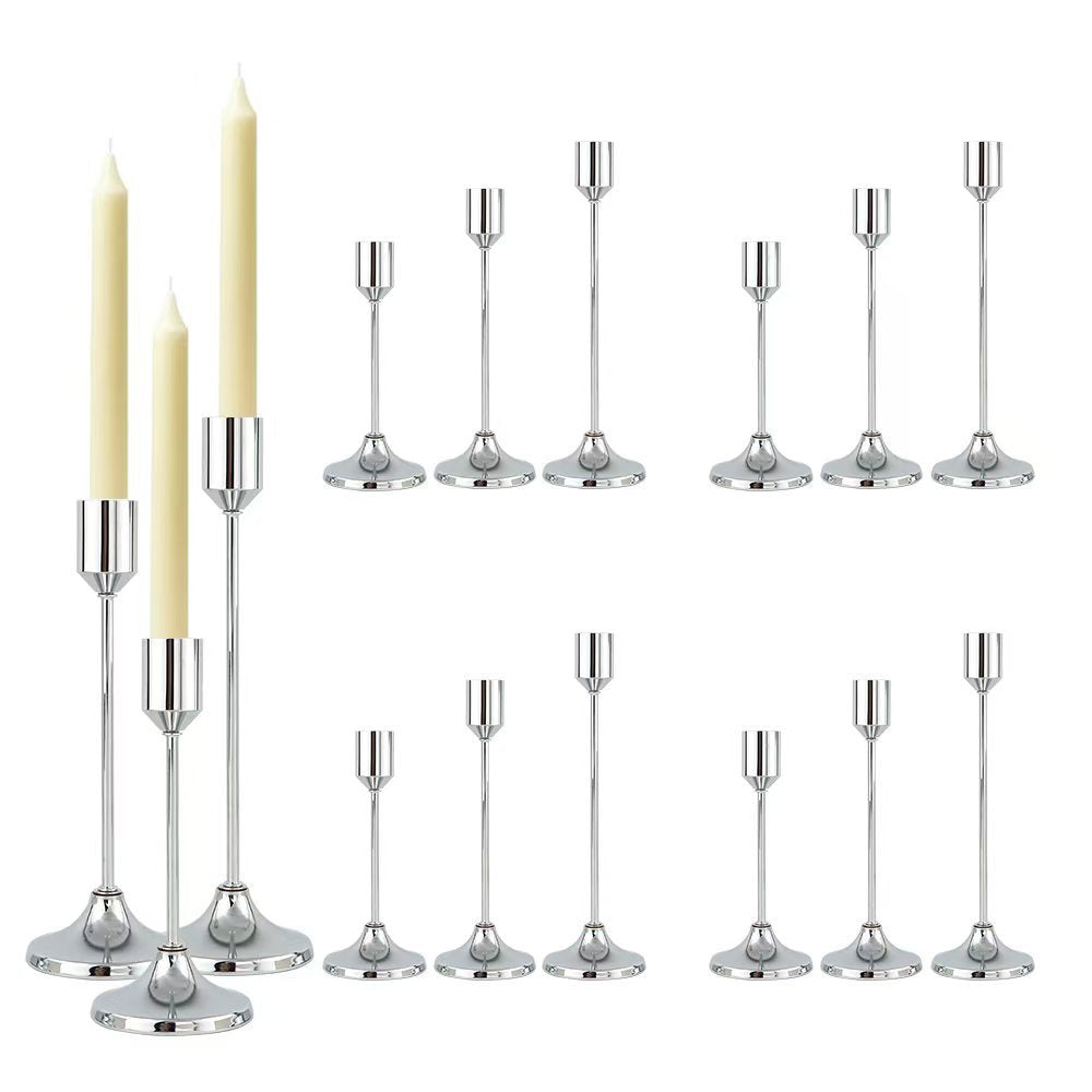 European-style metal candle holder