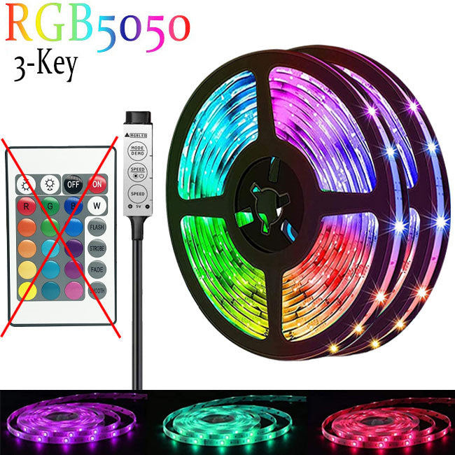 USB RGB Bluetooth LED Light Strip with Remote Control
