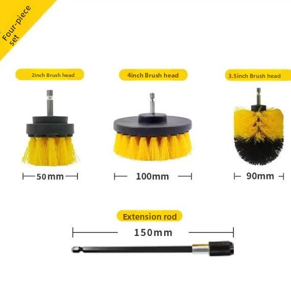 Electric Drill Cleaning Brush Head Set