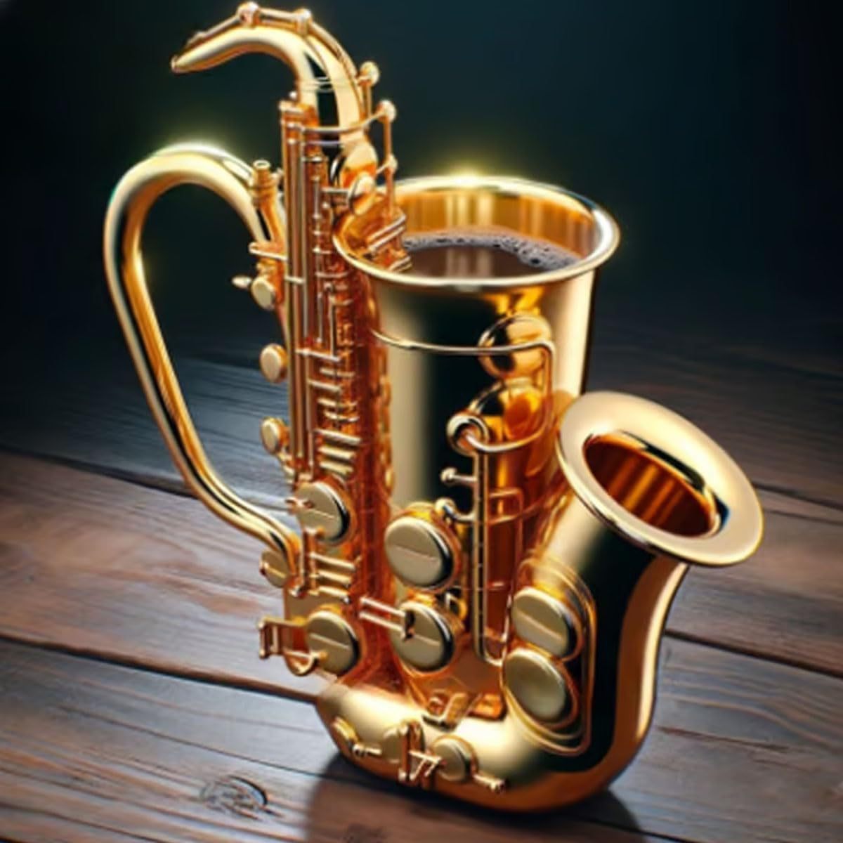 Instrument-Shaped Coffee Mug