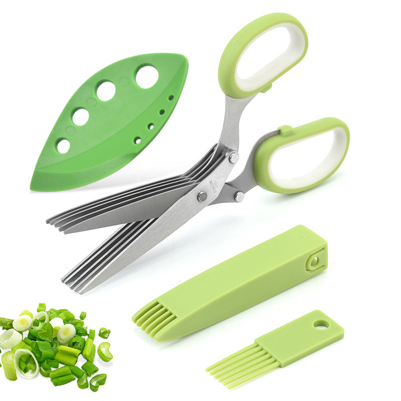 Multi-Layer Stainless Steel Herb Scissors