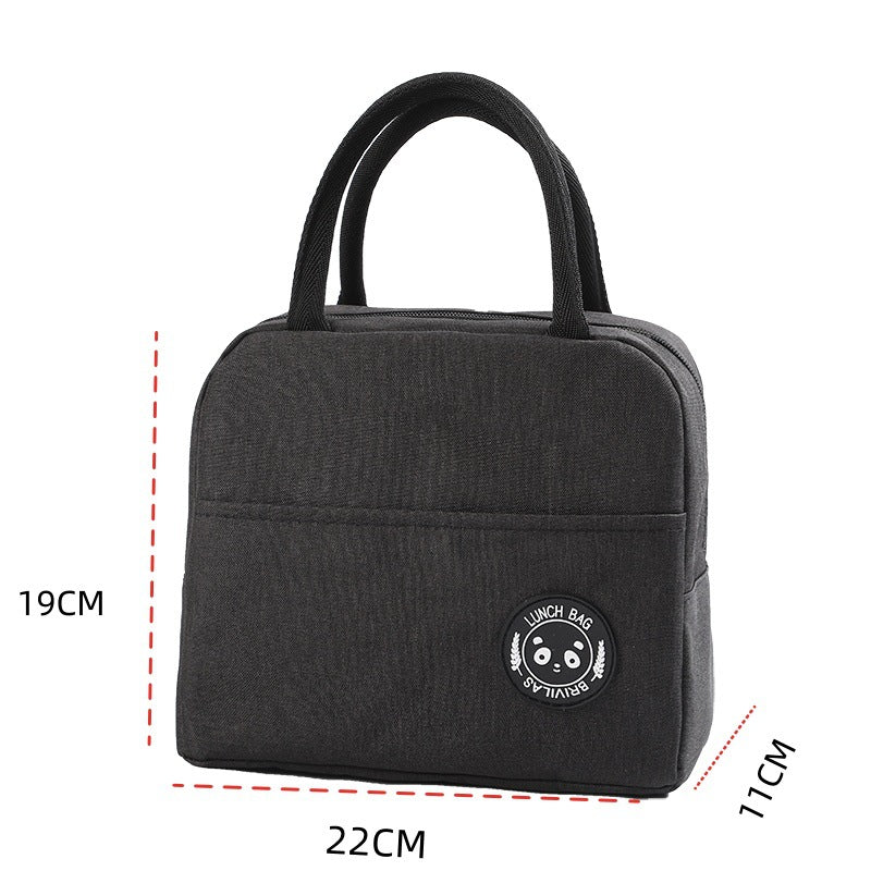 Large-capacity insulated folding lunch bag