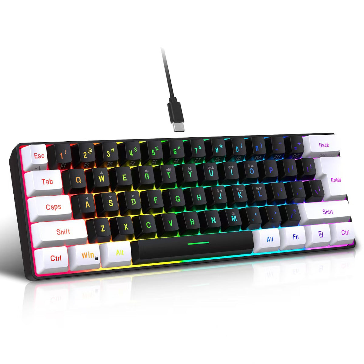 61 Key RGB Wired Keyboard and Mouse Combo
