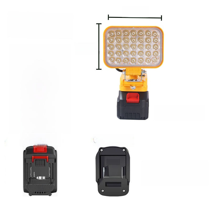 Portable Outdoor LED Work Light with Dual USB Charging