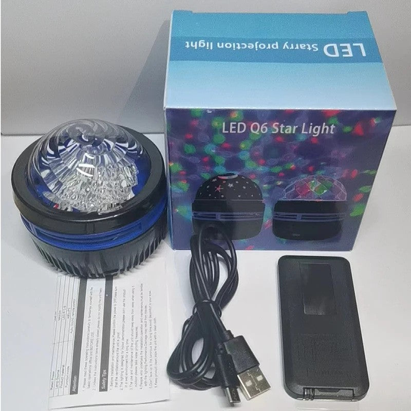 Aurora Night Light Crystal Starry Sky Magic Ball Projection Lamp with Remote Control
