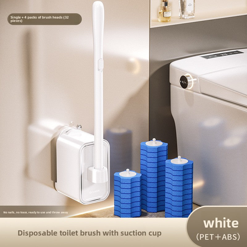 Suction Cup Disposable Toilet Brush Toilet Household