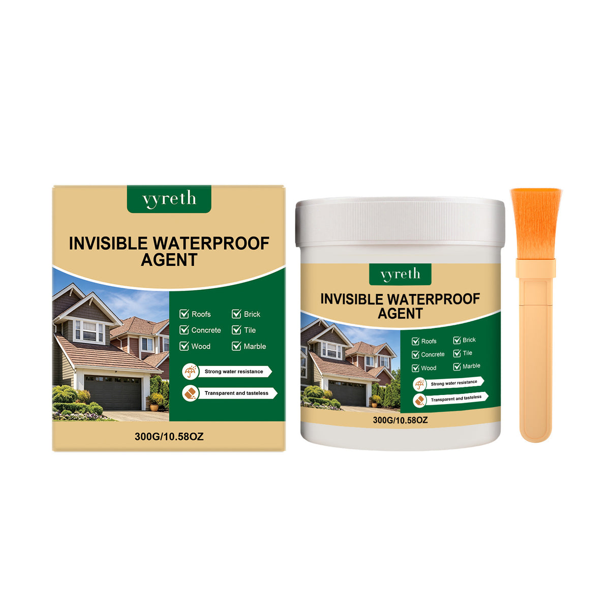 Transparent Waterproof Sealant with Brush