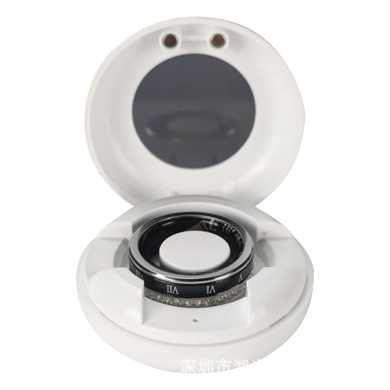 Rhinestone Smart Fitness Ring with Health Tracking