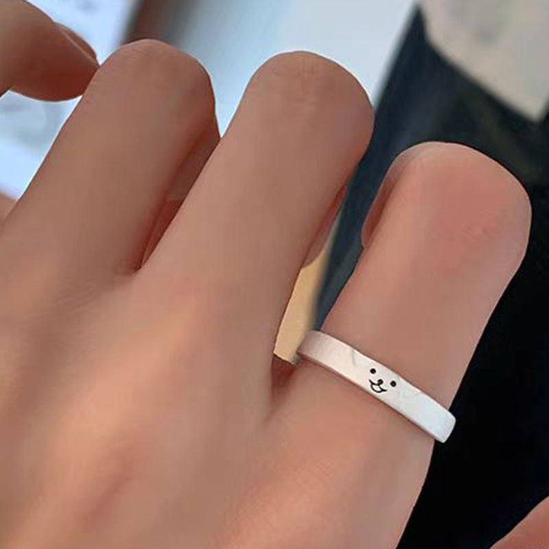 Cute Kitten and Puppy Couple Rings