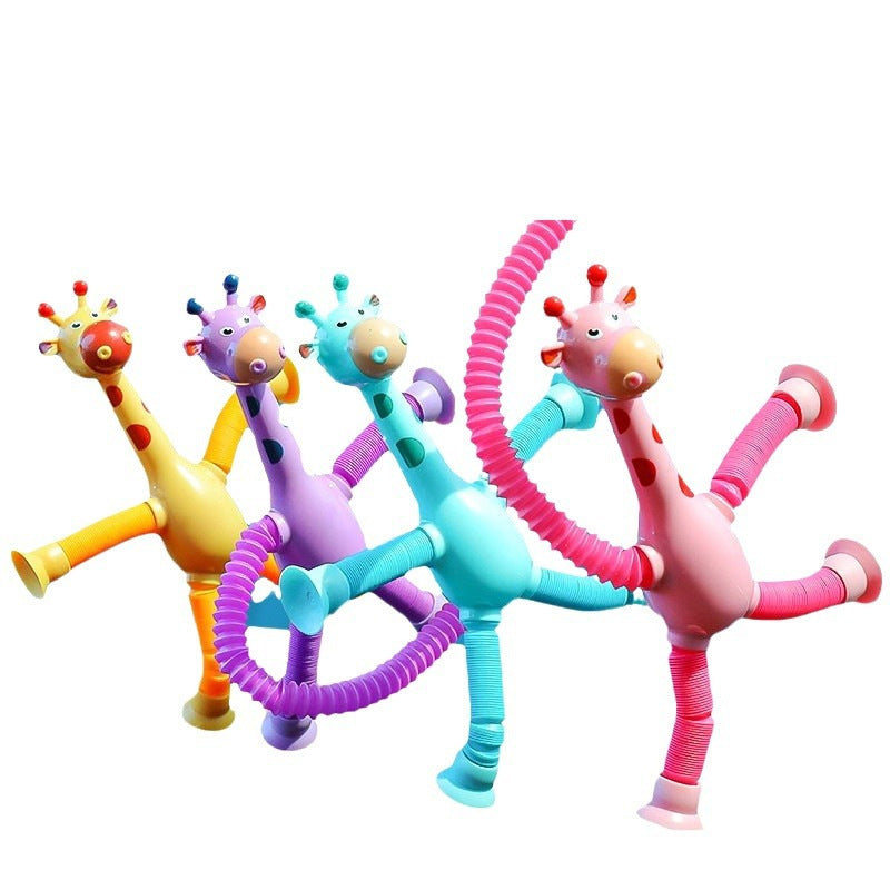 Suction Cup Telescopic Giraffe Robot Toy
